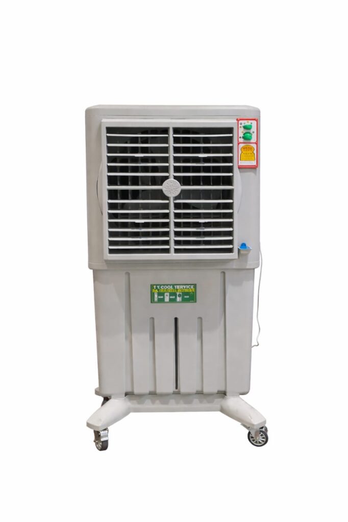 Desert air cooler on rent in Mumbai – 190 litre tank honeycomb pads by Accer Rentals